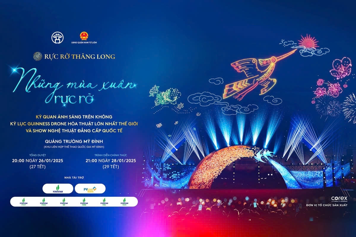 World’s largest drone show in Hanoi to ring in Lunar New Year of the Snake